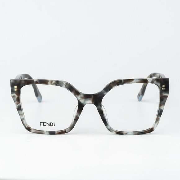 Fendi FENDI WAY Men Eyeglasses Oversized Havana FE50002I 056 NEW AUTHENTIC - Picture 1 of 8